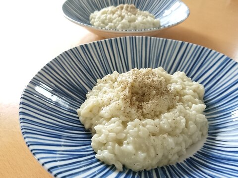 栄養士ママが作る生米でゴルゴンゾーラリゾット